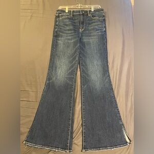 American Eagle Outfitters Super Hi Rise Flare Jeans